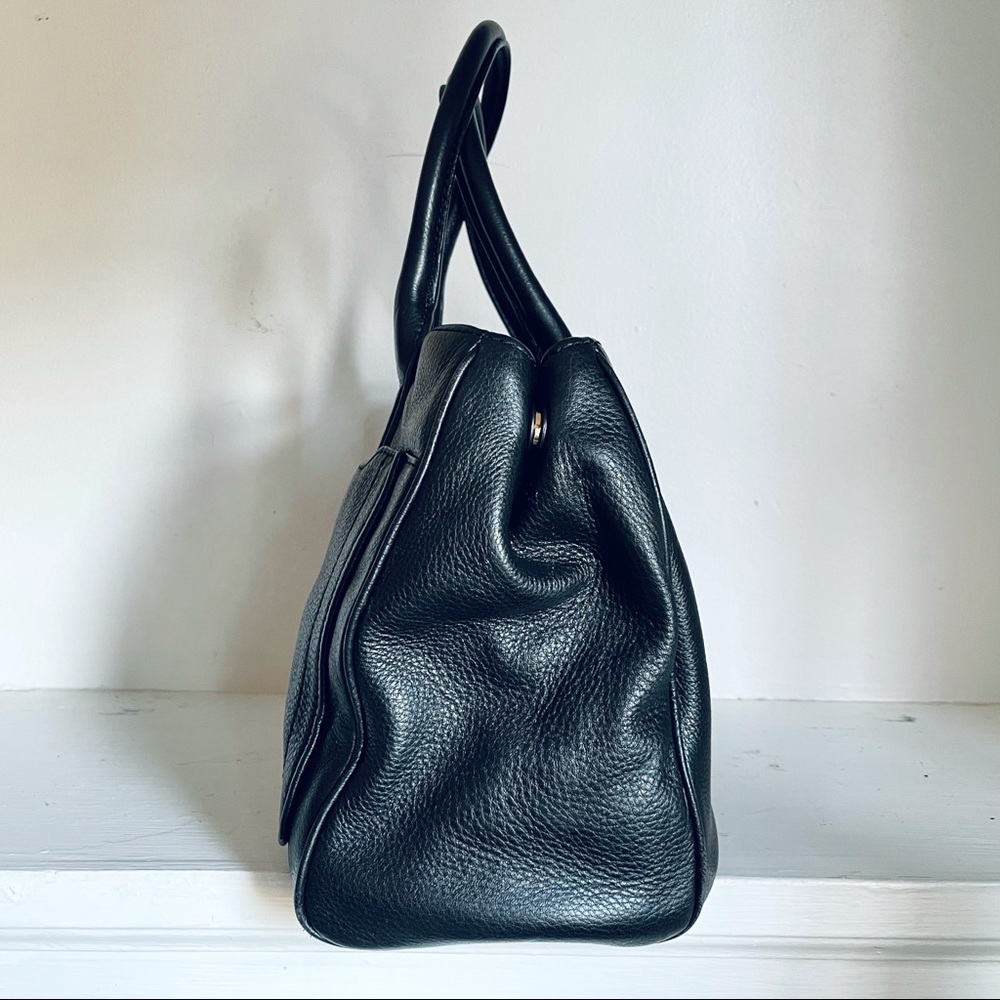 Marc Jacobs Black Leather Empire City Leather Structured Top Handle Tote Bag - Picture 5 of 16